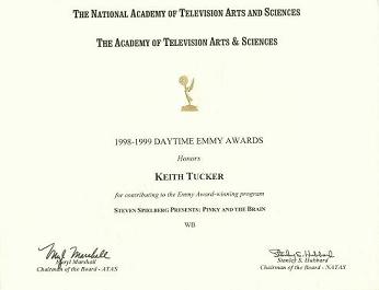 Emmy for Pinky and the Brain