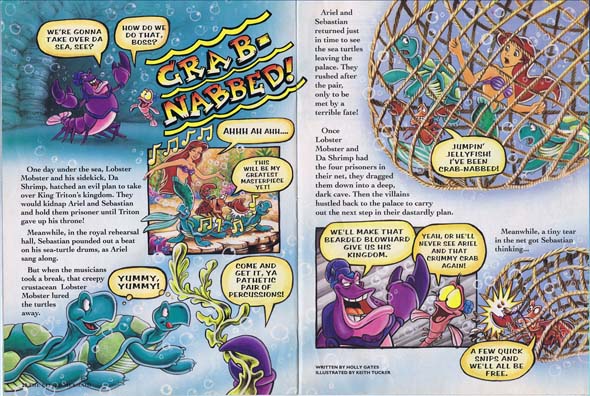 Little Mermaid comics, little mermaid magazine,  90's comics, animation comics, keith tucker comics