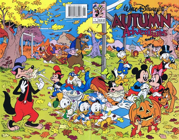 walt disney autumn adventures, disney comics, 90's comics, animation comics, keith tucker comics