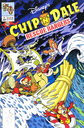 Rescue Rangers comics, chip and dale,  Disney Afternoon, Chip 'n Dale Rescue Rangers, Walt Disney Television Animation,  80's cartoons, Saturday morning cartoons, Disney TV cartoons, Gadget, Monterey Jack,  Zipper,  Indiana Jones-type,  keith tucker comics, animation