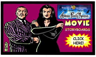 Addams Family Storyboards